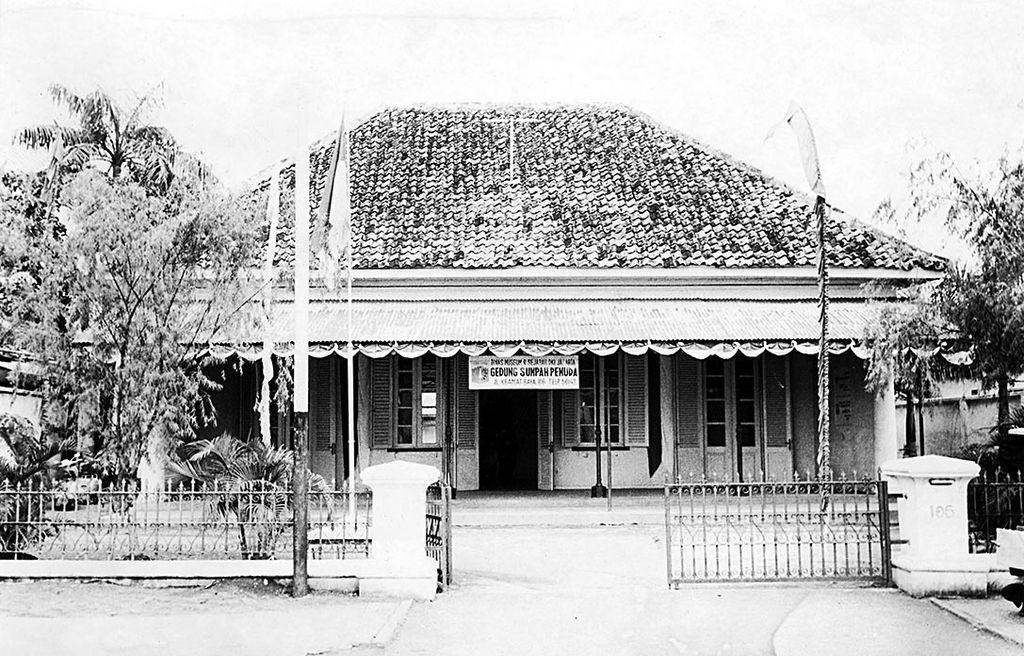 Gedung Sumpah Pemuda di Jalan Kramat Raya 106, Jakarta, Rabu (3/11/1976).