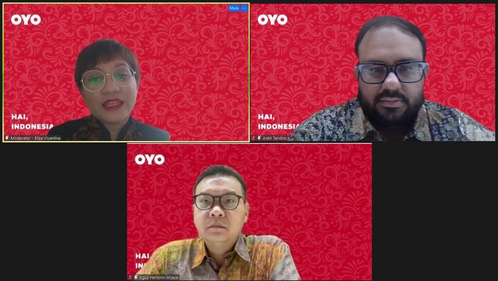 Diskusi terbatas OYO dan media nasional. Hadir dalam diskusi CEO OYO untuk Asia Tenggara dan Timur Tengah Ankit Tondon dan Country Head OYO Hotels dan Homes di Indonesia Agus Hartono.