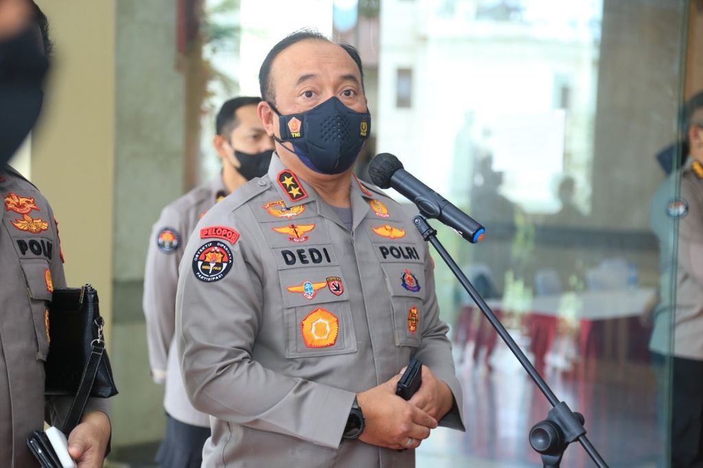 The Head of the Public Relations Division of the National Police, Insp. Gen. Dedi Prasetyo