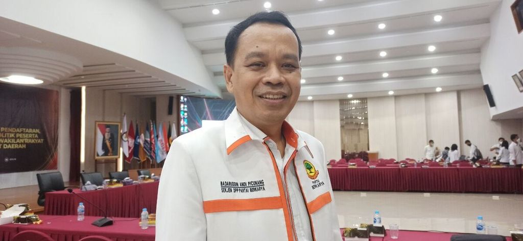 Sekretaris Jenderal Partai Berkarya Badaruddin Andi Picunang 