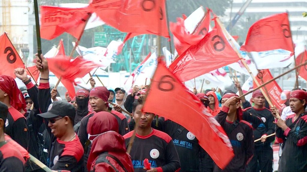 Peringati Hari Buruh, unjuk rasa akan digelar di beberapa tempat di Jakarta.