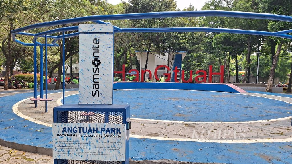 Taman Hangtuah, Kebayoran Baru, Jakarta Selatan, Selasa (7/5/2024).