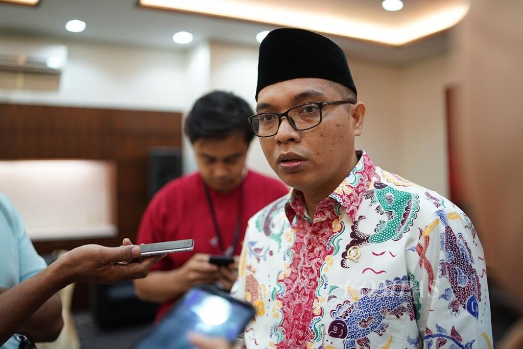 Wakil Sekretaris Jenderal Partai Persatuan Pembangunan Achmad Baidowi saat ditemui di Kompleks Parlemen, Jakarta, Senin (18/2/2019) sore.