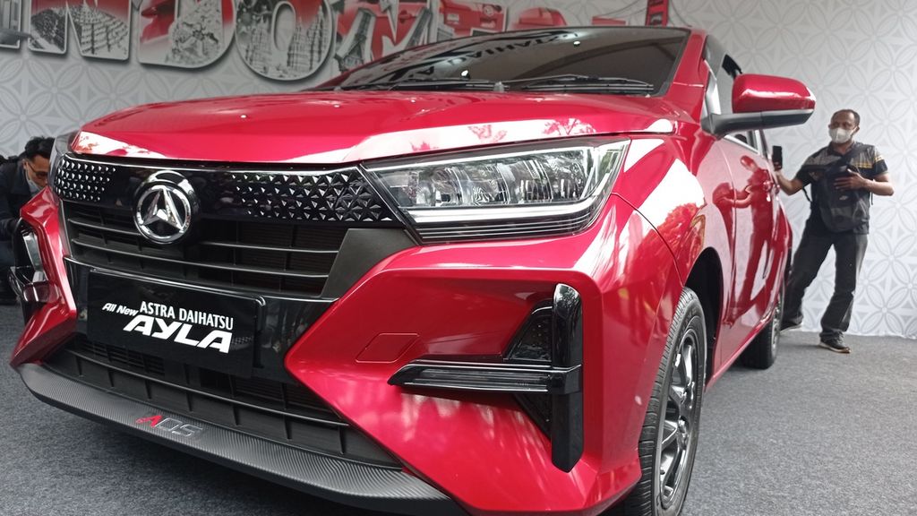 All New Astra Daihatsu Ayla yang dikenalkan Daihatsu di Hutan Kota Gelora Bung Karno, Senayan, Jakarta Pusat, Rabu (15/2/2023).
