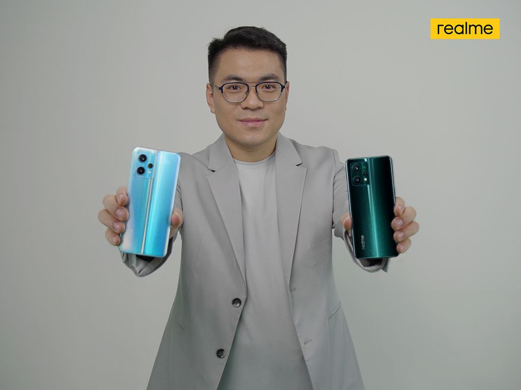 Marketing Director Realme Indonesia Palson Yi dalam peluncuran seri Realme 9 Pro, Rabu (16/2/2022), di Jakarta.
