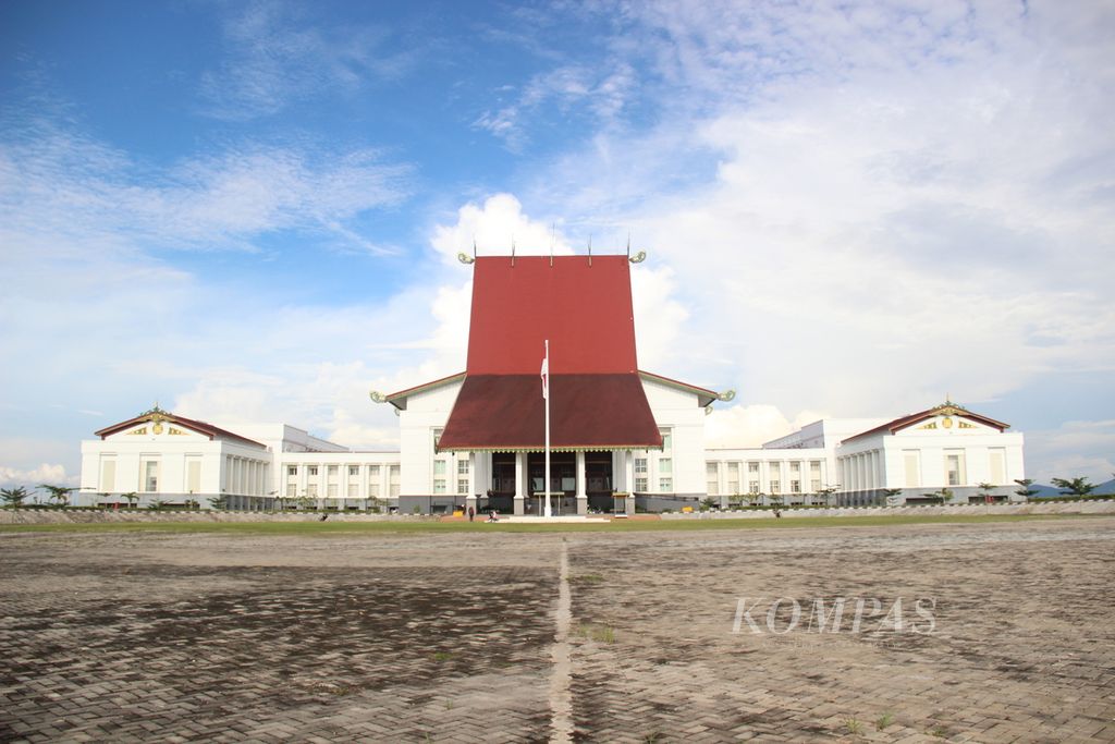 Kantor Gubernur Kalimantan Selatan di Kota Banjarbaru, Sabtu (7/2/2015).