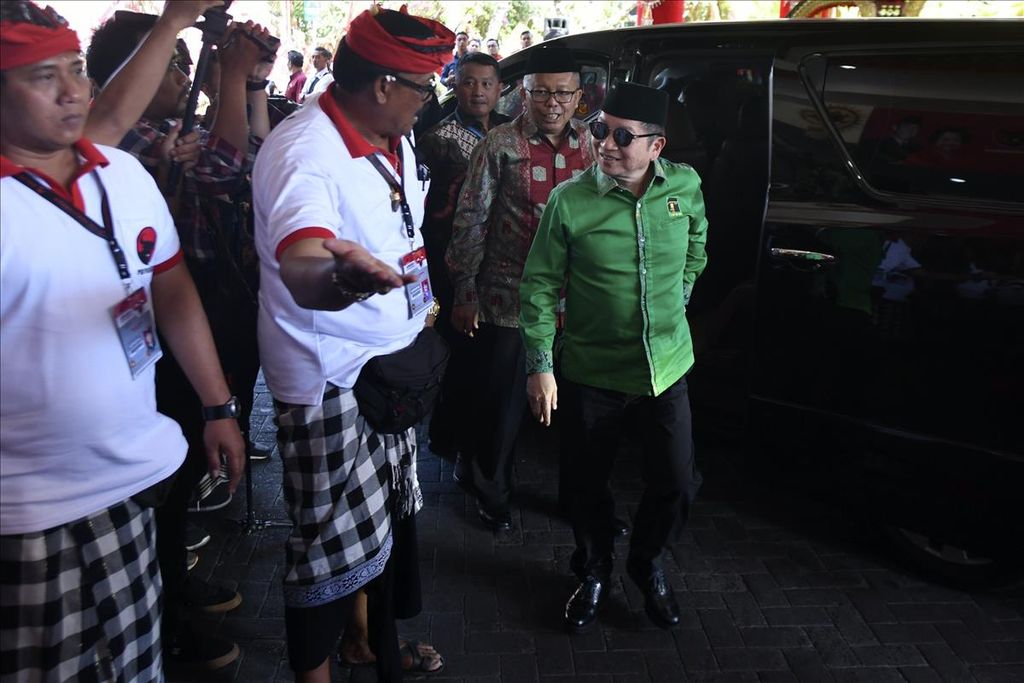 Plt Ketua Umum PPP Suharso Monoarfa menghadiri Pembukaan Kongres V PDI-P di Grand Inna Bali Beach Hotel, Bali, Kamis (8/8/2019).