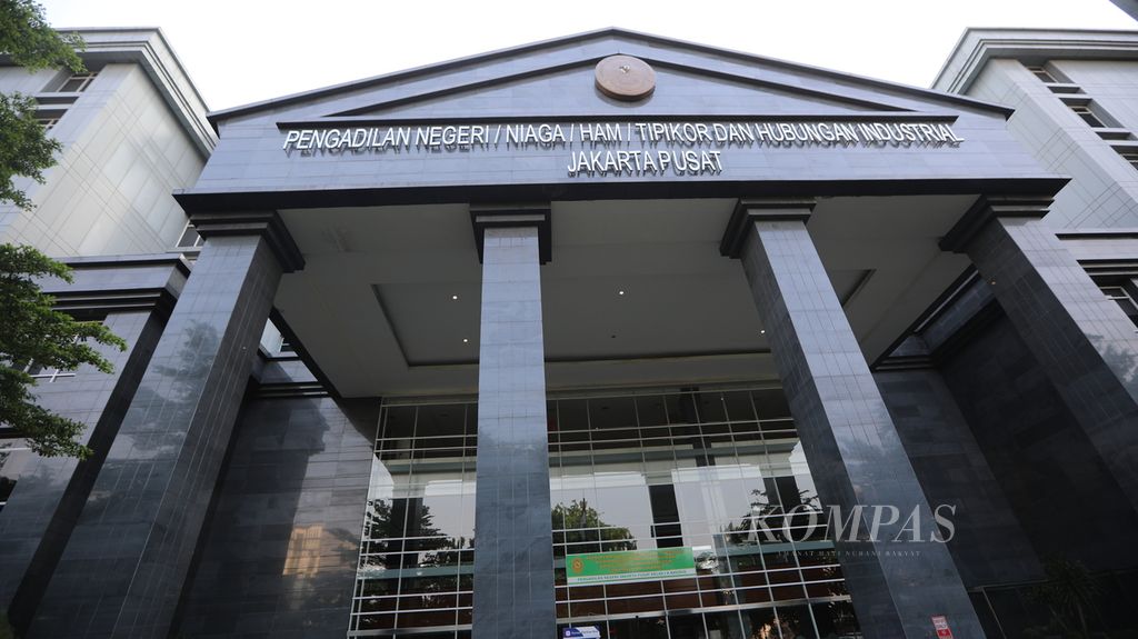  Pengadilan Negeri Jakarta Pusat, Rabu (7/10/2020). Kompas/Riza Fathoni