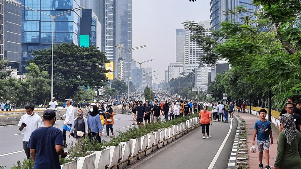 Minggu (22/5/2022), Pemprov DKI Jakarta kembali menggelar HBKB di enam ruas jalan untuk pertama kalinya setelah dua tahun dihentikan. 
