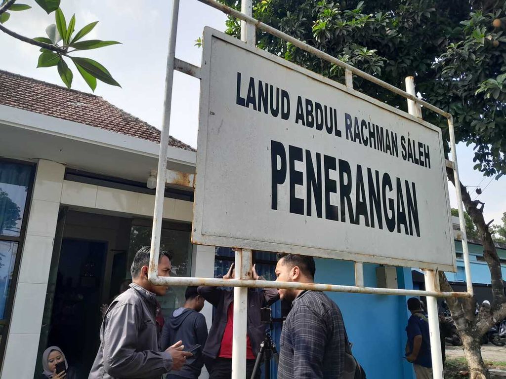 Suasana di Lanud Abdul Rachman Saleh, Malang, Kamis (16/11/2023)