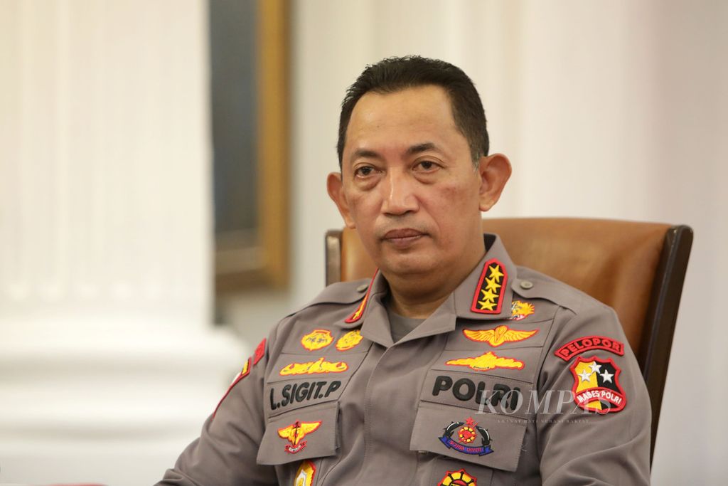 Kepala Polri Jenderal (Pol) Listyo Sigit Prabowo 