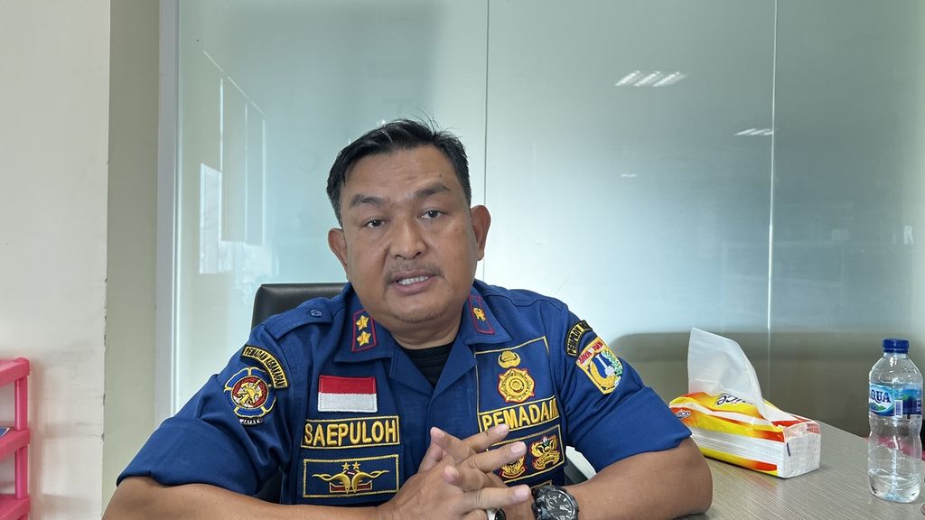 Kepala Seksi Publikasi dan Pemberdayaan Masyarakat Dinas Penanggulangan Kebakaran dan Penyelamatan Provinsi DKI Jakarta Saepuloh.