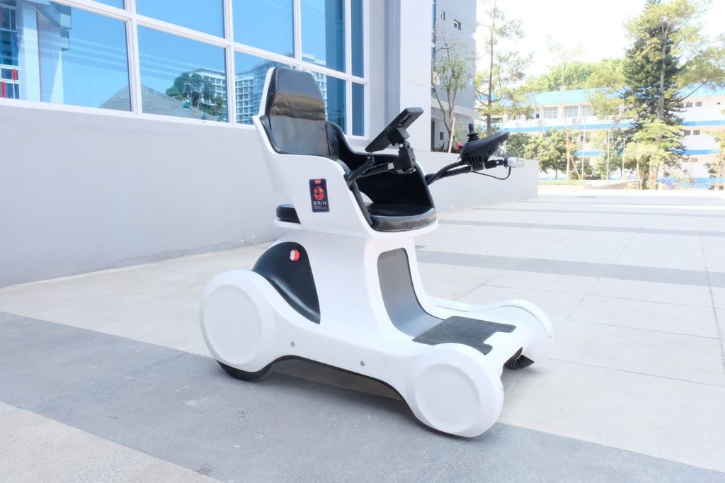 <i>Single-passenger Electric Autonomous Transporter </i>atau Seater yang dikembangkan oleh peneliti dari BRIN.
