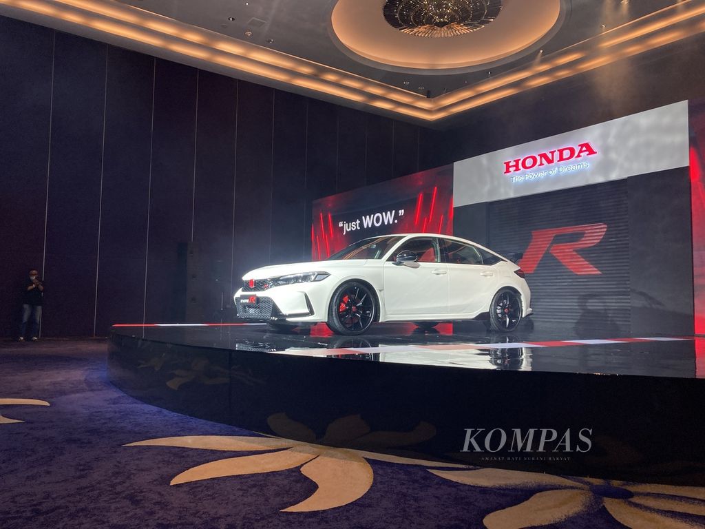 Peluncuran All New Honda Civic Type R di Hotel Raffles Jakarta, Jakarta, Kamis (30/3/2023).