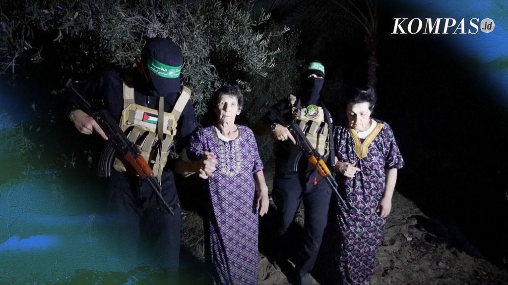 Hamas membebaskan dua sandera berkewarganegaraan Amerika Serikat, Judith Tai Raanan (59) dan Natalie Shoshana Raanan (17). Pada Senin (23/10/2023) Hamas kembali membebaskan dua perempuan berkewarganegaraan Israel.