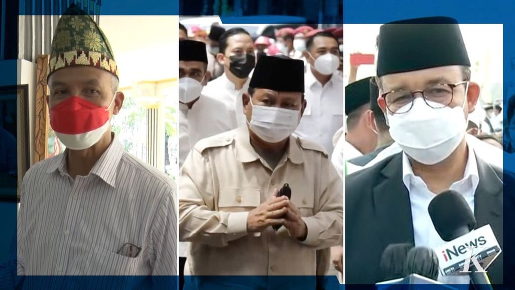 The top three figures in the 2024 presidential election survey, namely Ganjar Pranowo, Prabowo Subianto, and Anies Baswedan, enthusiastically kept in touch at the moment of Eid 2022 with various figures..
