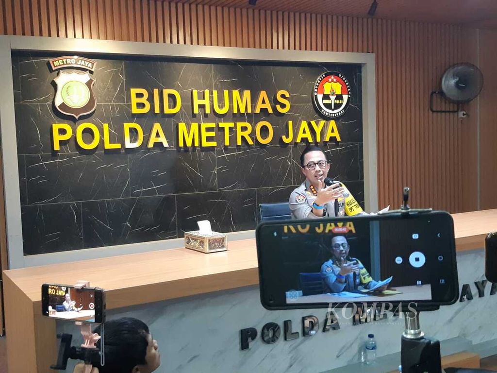 Kabid Humas Polda Metro Jaya Komisaris Besar Ade Ary Syam Indradi.