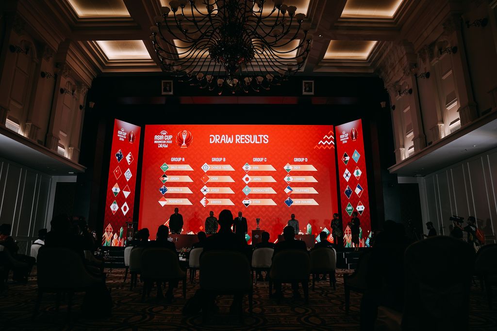 Hasil undian grup untuk putaran final Piala Asia FIBA 2022. Acara pengundian grup berlangsung di Jakarta, pada Jumat (18/2/2022). Tuan rumah Indonesia berada di Grup A bersama Arab Saudi, Jordania, dan juara bertahan Australia.