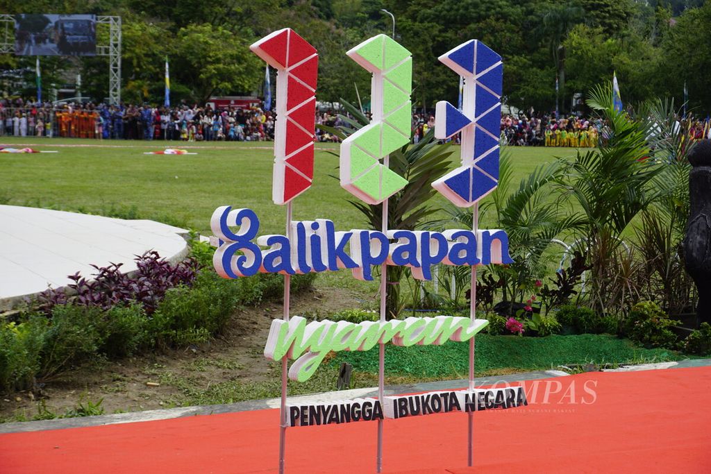Meski ibu kota negara belum resmi pindah ke Kalimantan Timur, jargon penyangga ibu kota negara sudah digembar-gemborkan oleh Pemerintah Kota Balikpapan dalam perayaan HUT Ke-123 Kota Balikpapan, Senin (10/2/2020).