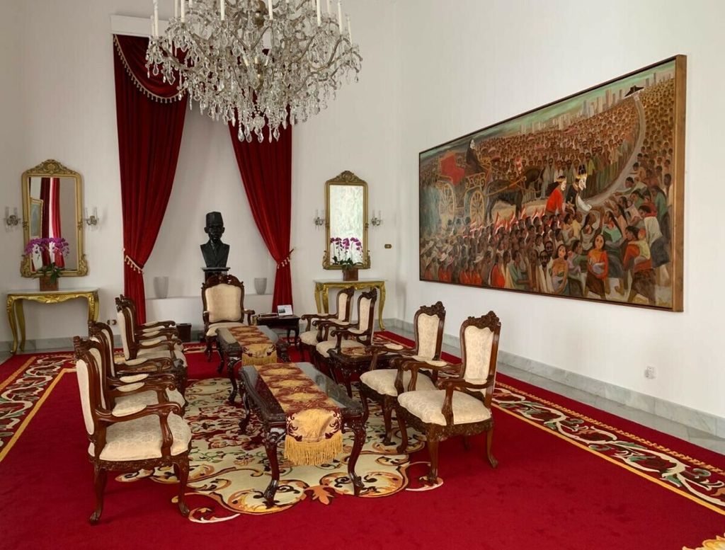 Lukisan Djoko Pekik di Istana Presiden Yogyakarta (Desember, 2019)