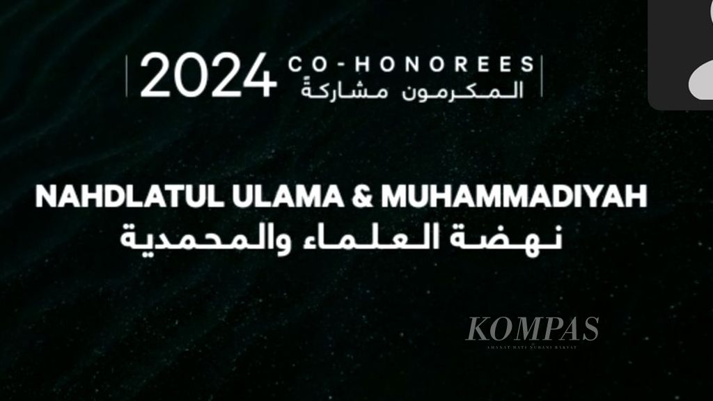 Tangkapan layar konferensi pers penganugerahan Zayed Award for Humanity and Fraternity, Jumat (2/2/2024).