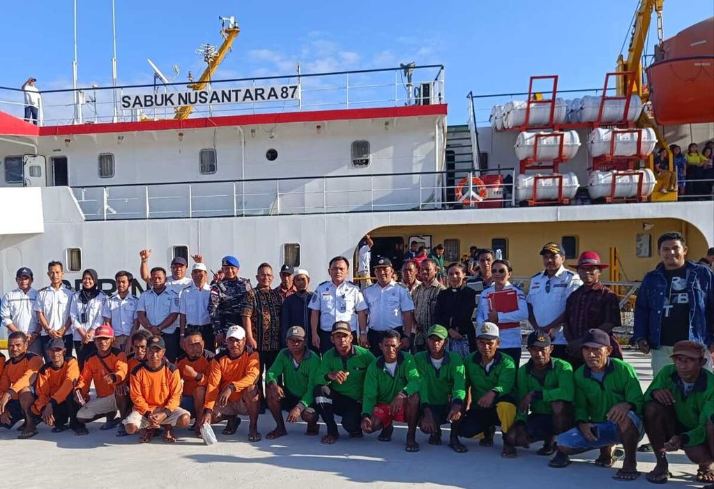 Dermaga Pelabuhan Ilwaki di Pulau Wetar, Kabupaten Maluku Barat Daya, Maluku, selesai diuji coba pada Selasa (18/7/2023).