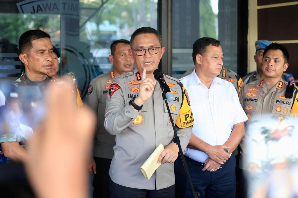 Kapolda Jawa Timur Irjen Imam Sugianto, Senin (18/11/2024), di Sampang.