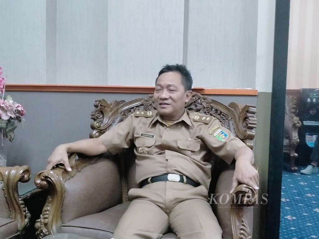Pelaksana Tugas Kepala Dinas Ketahanan Pangan, Tanaman Pangan, dan Hortikultura Lampung Kusnardi di Bandar Lampung, Lampung, Selasa (1/11/2022).