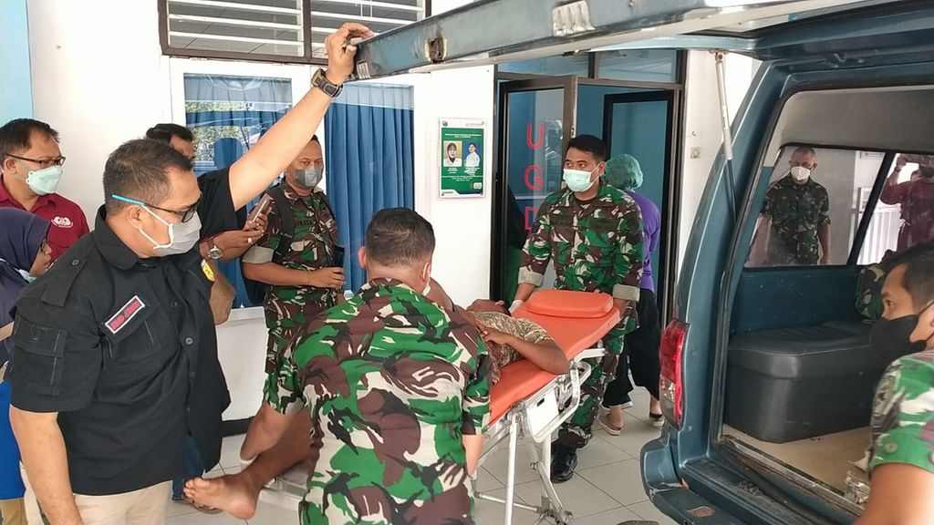 Salah satu prajurit TNI AD yang menjadi korban serangan kelompok kriminal bersenjata di Distrik Aifat Timur Tengah, Kabupaten Maybrat, Papua Barat, Kamis (20/1/2022).