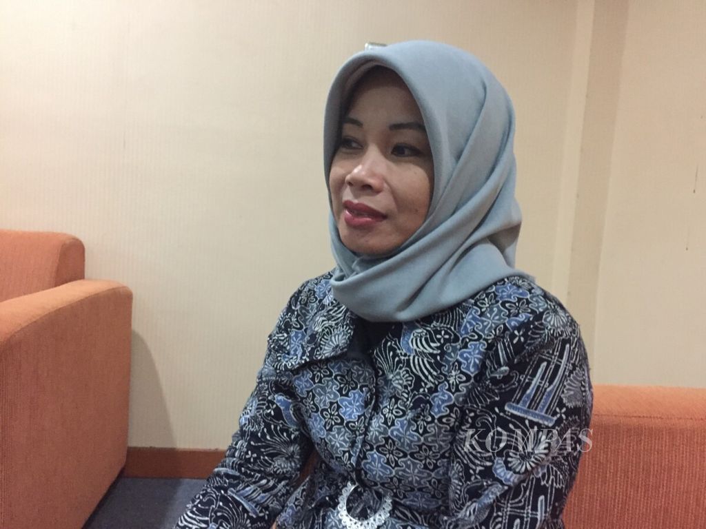 Komisioner KPU Jabar Nina Yuningsih di Bandung 