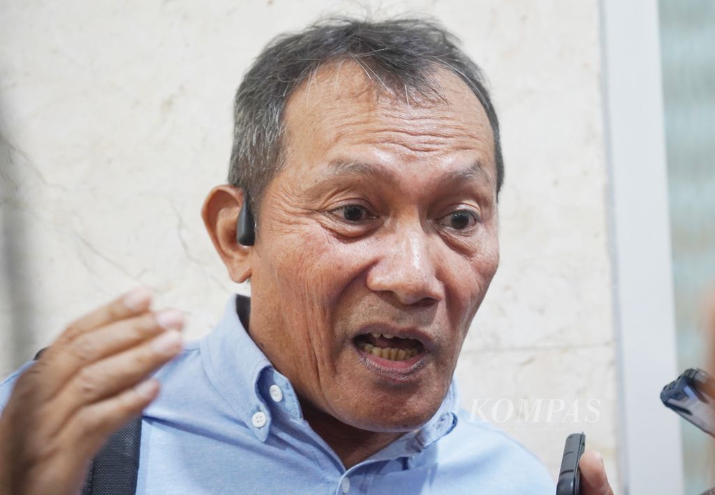 Mantan Wakil Ketua KPK Saut Situmorang, di Jakarta, Kamis (8/6/2023).