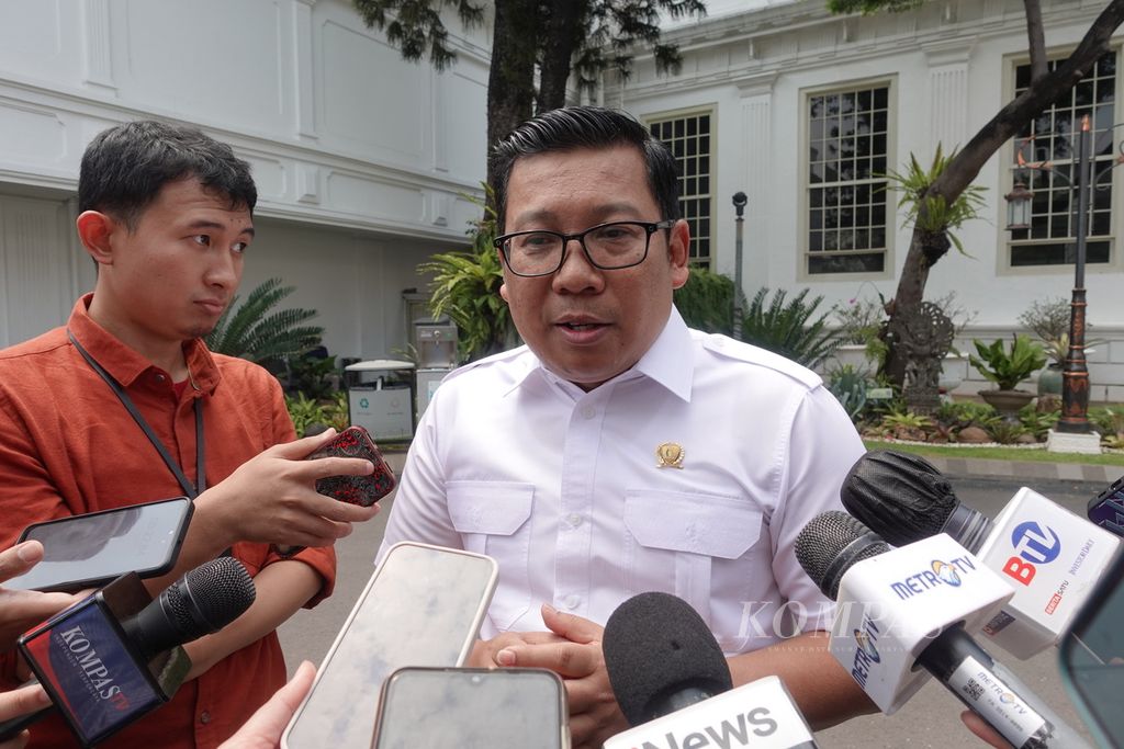 Pelaksana Tugas Menteri Pertanian yang juga Kepala Badan Pangan Nasional Arief Prasetyo Adi di Kompleks Istana Kepresidenan Jakarta, Selasa (10/10/2023).