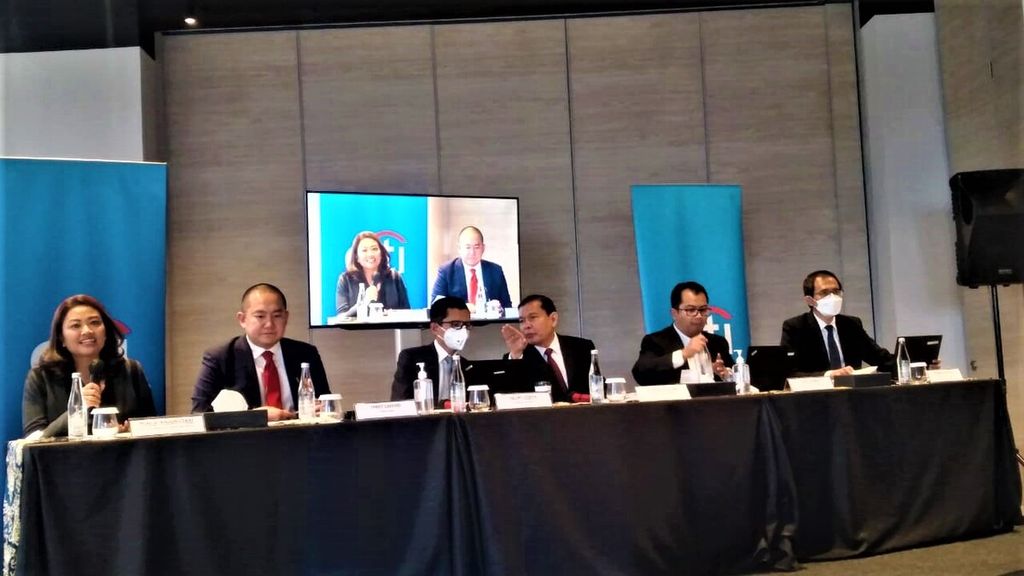 Konferensi pers Economic Outlook & Pemaparan Kinerja Keuangan Citibank Indonesia Triwulan III-2022 di Hotel Alila SCBD, Jakarta Selatan, Kamis (10/11/2022).