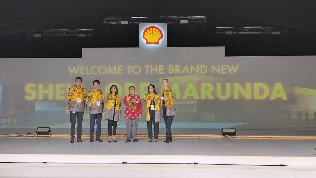 Peresmian perluasan pabrik Shell LOBP Marunda 2.0, Bekasi, Jawa Barat, Jumat (11/11/2022).