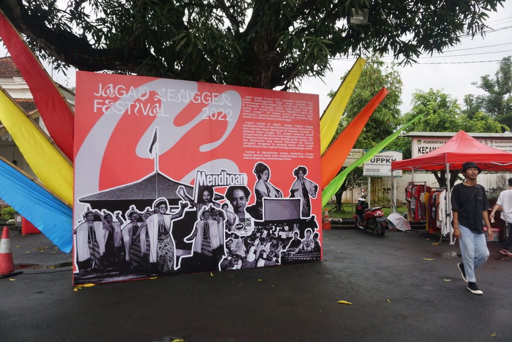 Suasana acara Jagad Lengger Festival 2022 di Banyumas, Jawa Tengah, Minggu (26/6/2022).