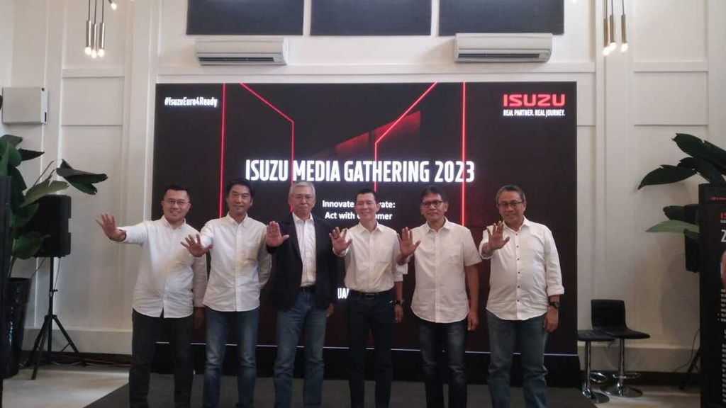 Acara Isuzu Media Gathering 2023 oleh PT Isuzu Astra Motor Indonesia (IAMI) di Jakarta Selatan, Rabu (25/1/2023).