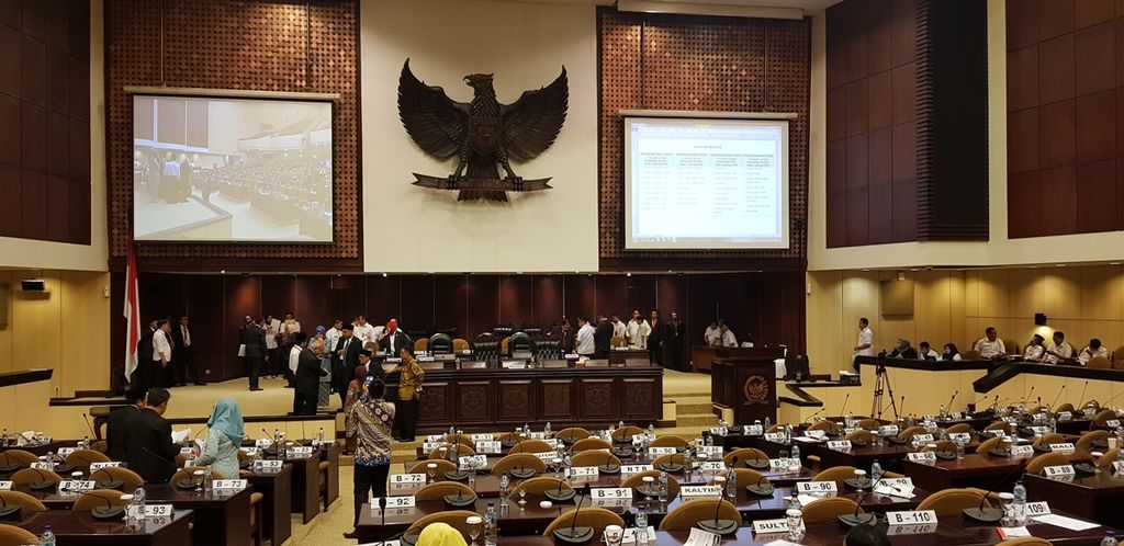 Sidang paripurna DPD kedua masa sidang I tahun 2019-2020 pada Selasa (1/10/2019) di Gedung Nusantara V, Kompleks Senayan, Jakarta Pusat.