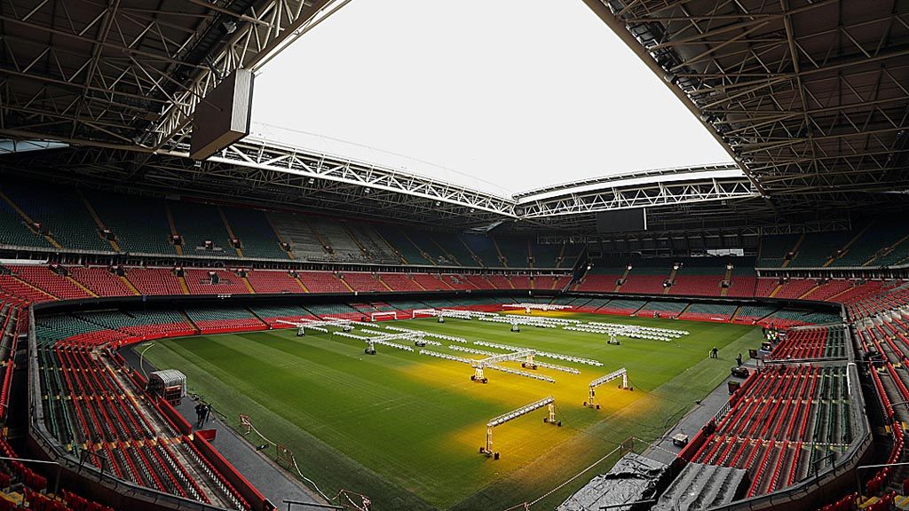 Stadion Nasional Wales  di kota Cardiff, Wales, tengah disiapkan sebagai arena laga final Liga Champions antara Juventus dan  Real Madrid.   