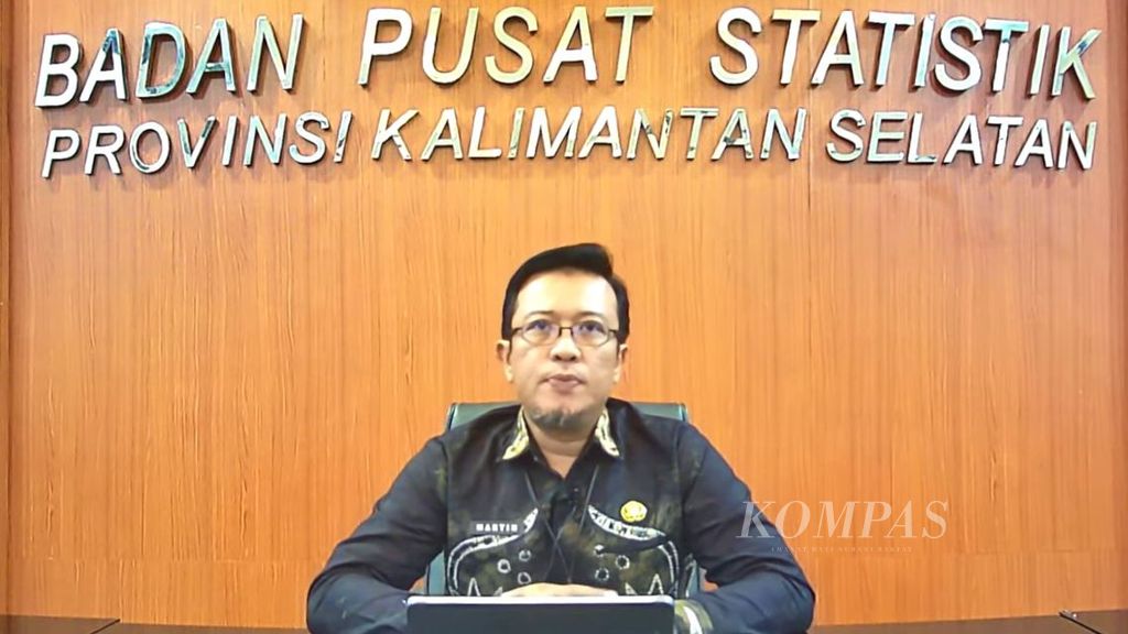 Kepala Badan Pusat Statistik (BPS) Provinsi Kalimantan Selatan Martin Wibisono di Banjarbaru, Jumat (5/5/2023).