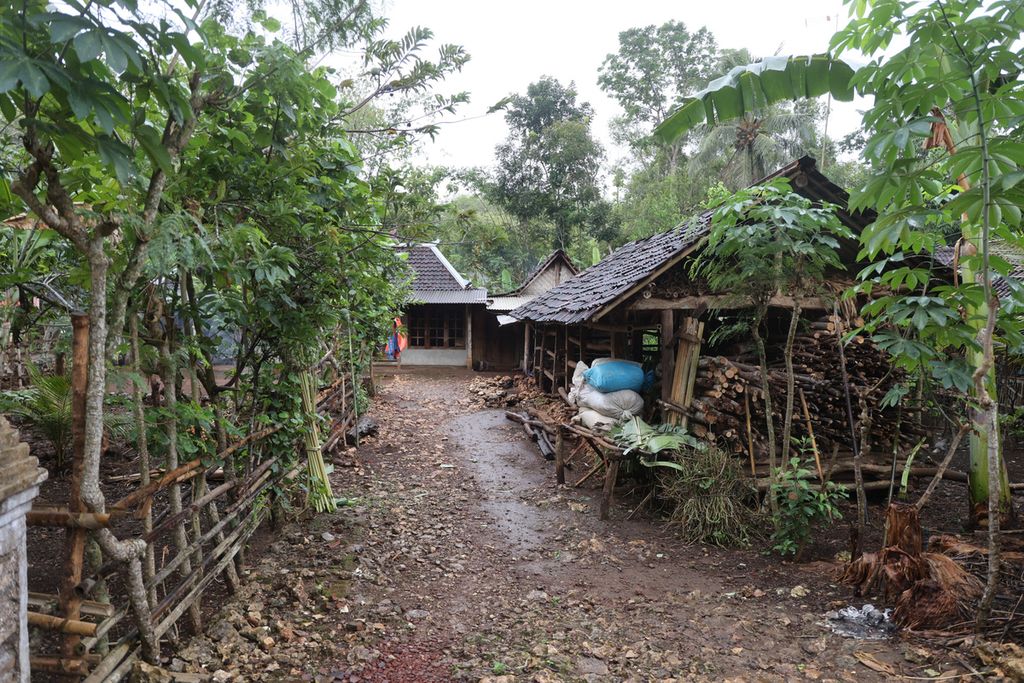 Lokasi penyembelihan sapi yang terpapar Antraks di Dusun Jati, Candirejo, Semanu, Gunungkidul, DI Yogyakarta, Jumat (7/7/2023). 