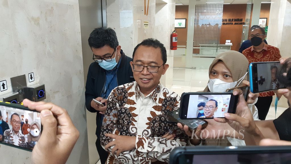 M Kuncoro Wibowo, Direktur Utama PT Transportasi Jakarta yang baru dilantik, Rabu (11/1/2023). 