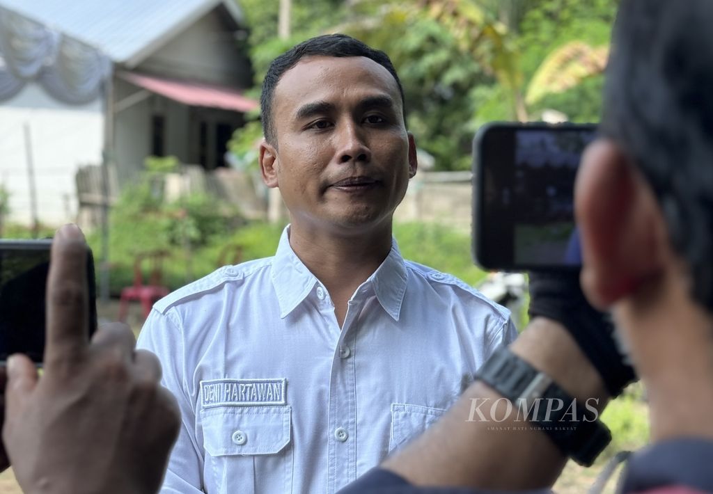 Ketua Bawaslu Lombok Utara Deni Hartawan di Lombok Utara, Rabu (21/2/2024).