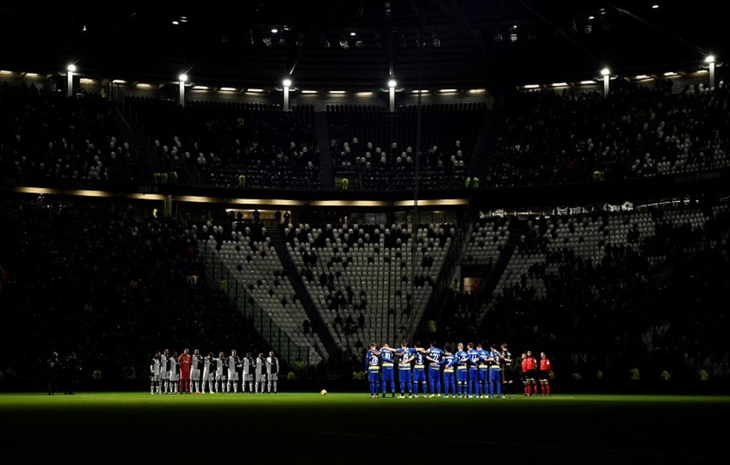 Arsip foto suasana di Stadion Allianz (Juventus Arena), Turin, Italia sebelum pertandingan Liga Italia antara Juventus dan Parma, tanggal 19 Januari 2020. 