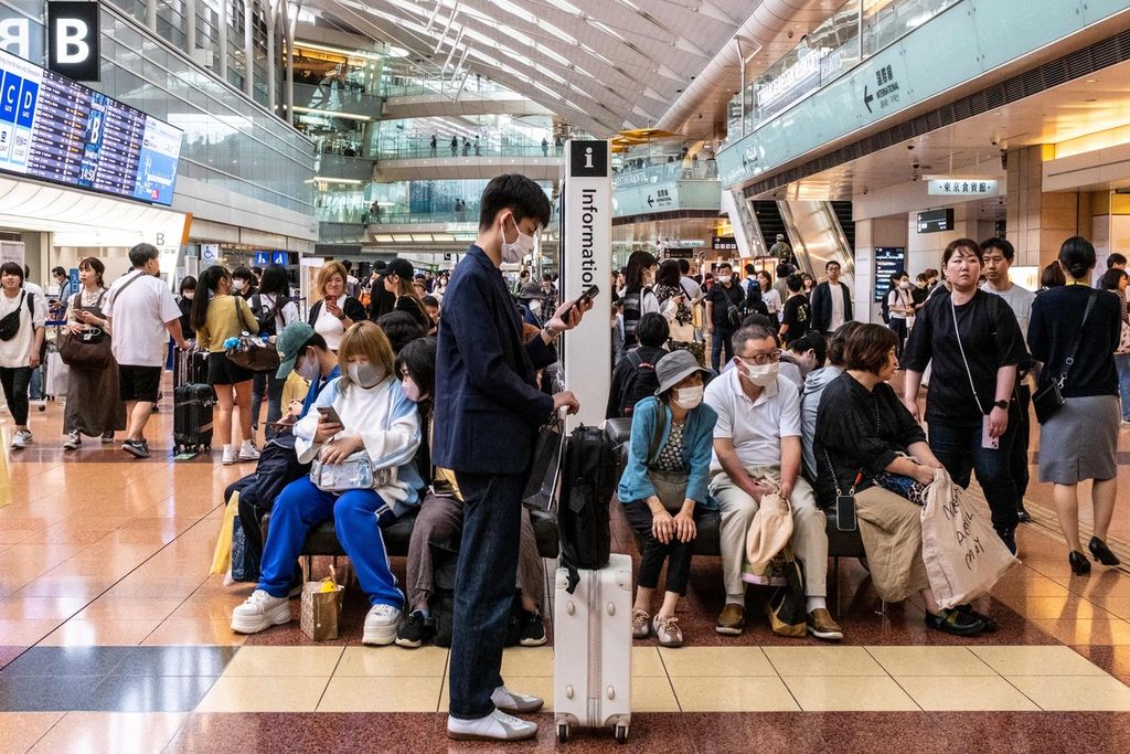 Suasana Bandara Haneda, Jepang, pada 29 April 2024.