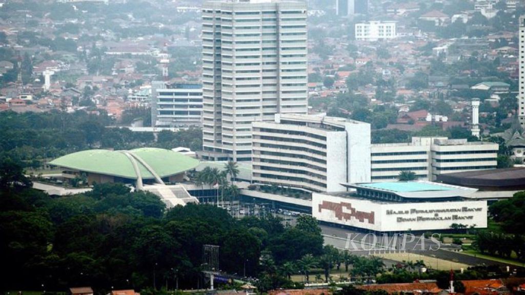 Kompleks Gedung DPR/MPR Senayan, Jakarta.