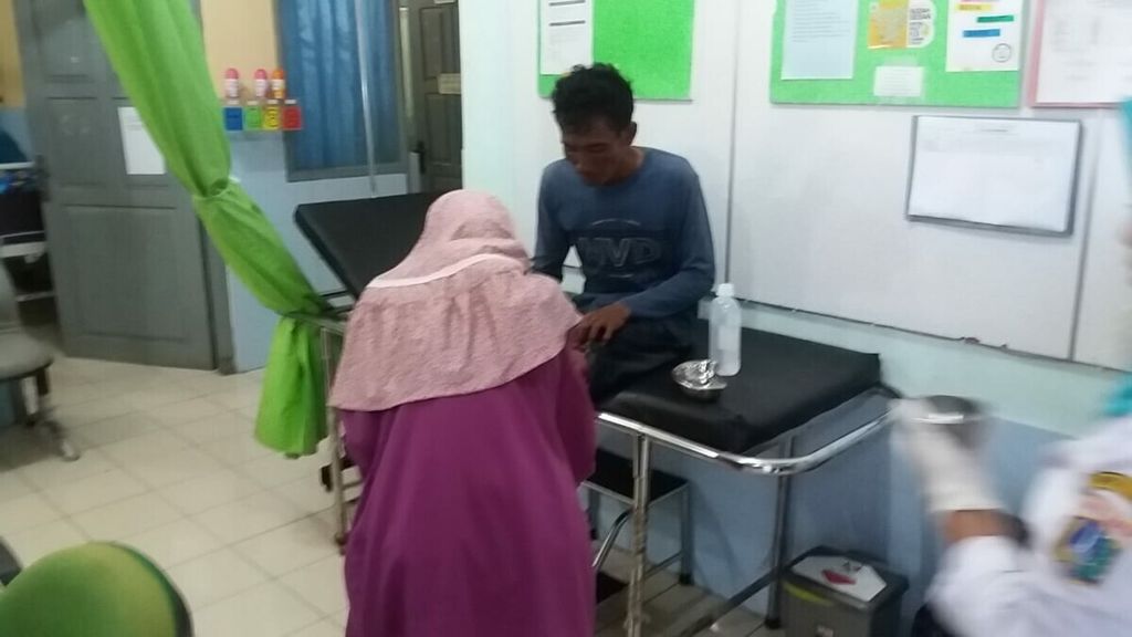 Ruang perawatan di puskesmas Kecamatan Kepulauan Seribu Utara di Pulau Kelapa, Rabu (2/1/2019).