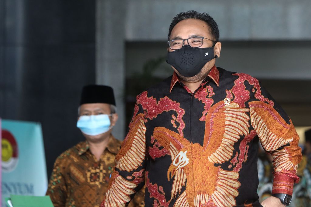 Menteri Agama Yaqut Cholil Qoumas di Jakarta, Rabu (3/3/2021). 