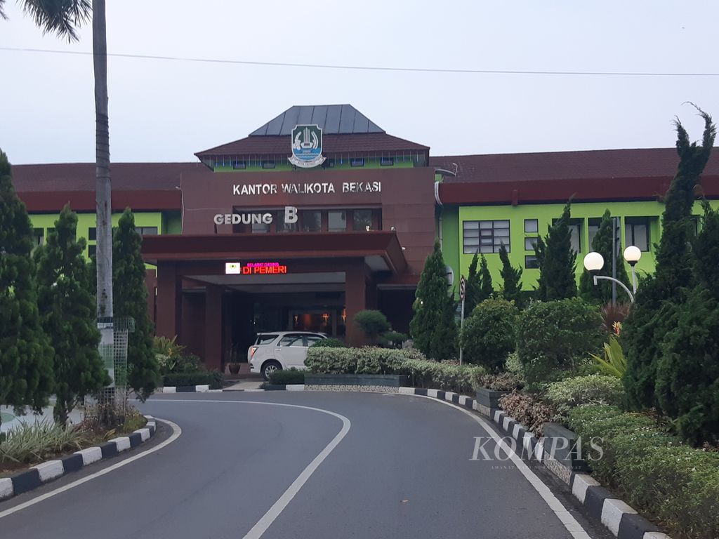 Kantor Wali Kota Bekasi di Jalan Ir Juanda, Kota Bekasi, pada Rabu (5/1/2022) sore.