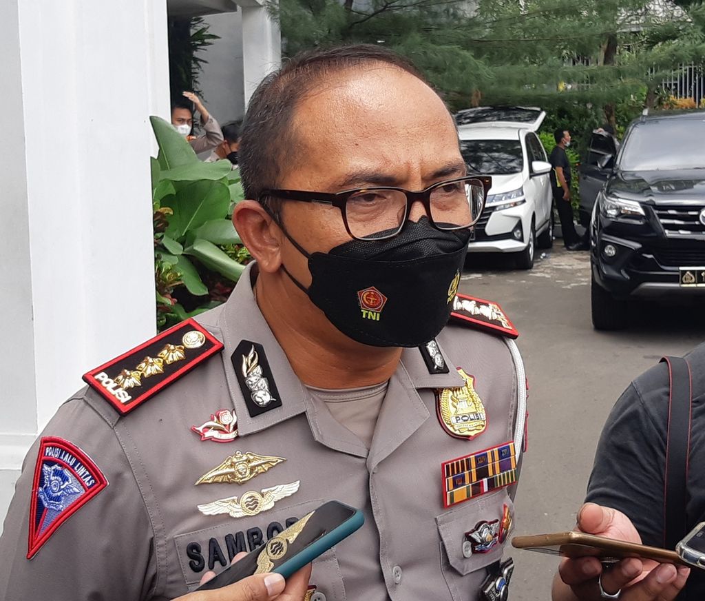 Direktur Lalu Lintas Polda Metro Jaya Komisaris Besar Sambodo Purnomo Yogo di Jakarta, Rabu (8/12/2021).