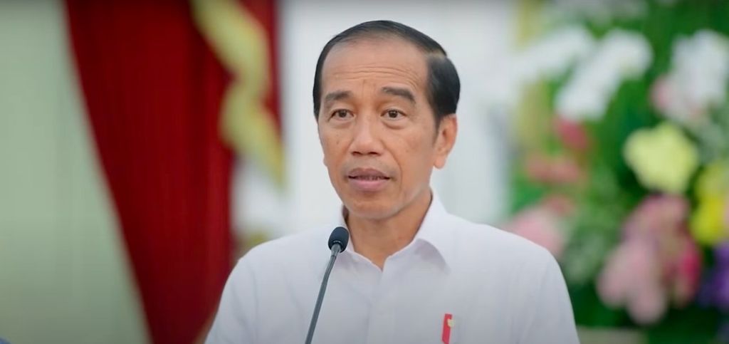 Presiden Jokowi memberikan keterangan yang diunggah di Youtube Sekretariat Presiden, Jumat (8/12/2023). Presiden Joko Widodo menyebut bahwa terdapat dugaan kuat ada keterlibatan jaringan tindak pidana perdagangan orang atau TPPO dalam arus pengungsi etnis Rohingya yang terus berdatangan ke Indonesia.